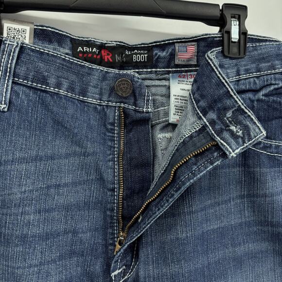 NEW Ariat FR M4 Relaxed Boot Cut Jeans 42x30 Flame Resistant CAT 2 Work Glacier - Picture 4 of 9